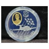 97 CANADIAN $20 SILVER CANADAIR CT-114 TUTOR COIN