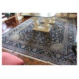 Traditional Hand Knotted Kashan Persian Area Rug