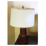 1960's Oak Wood Table Lamp