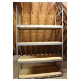 Massive Metal & Pressboard Storage Shelf