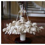 Qing/ Republic Chinese Ivory Flower Centerpiece