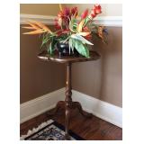 Antique Georgian Revival Pie Crust Lamp Table