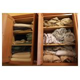 Linen Cabinets w/ Laundry Cleaning Supplies