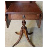 George III Duncan Phyfe Drop Leaf Pedestal Table