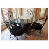 Maitland-Smith Patinated Bronze Swan Dining Set