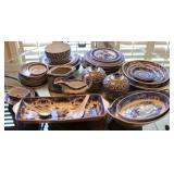 44pc. Booth's Old Willow Style Dish Set