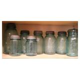 Ball Blue Glass Canning Jar Collection
