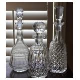 Waterford & Other Crystal Decanters