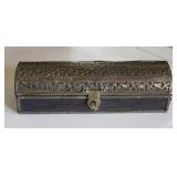 Antique Islamic Ottoman Brass/ Wood Qalamdan Box