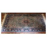 Traditional Persian Style Kerman Floral Door Rug