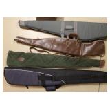 (4) Leather & Canvas Rifle Bags