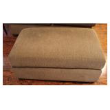 Textured Tan Large Ottoman