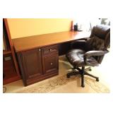 Sauder Palladia Home Office Executive Desk & Chair