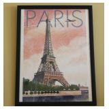 Lantern Press Paris Print Framed