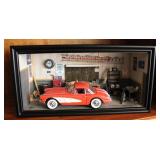 58' Chev. Corvette Franklin Mint Model Garage
