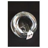 STROMBERG SWEDISH CRYSTAL 'GEODE' ORB ASHTRAY