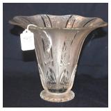HEISEY 'ANTARTIC' FLARED, ETCHED, FROSTED VASE