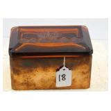 1950'S MIXED MEDIA CIGARETTE/JEWELRY BOX