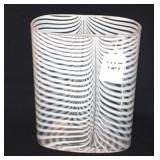 KOSTA BODA 'ZEBRA' ART GLASS VASE