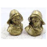 'OLD SALT' FISHERMAN BUST BOOKENDS