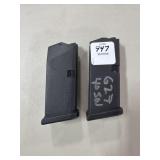 (2) GLOCK .40 S&W 8 ROUND MAGAZINES