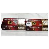 100 RDS MONARCH 9MM LUGER AMMO 115 GR FMJ