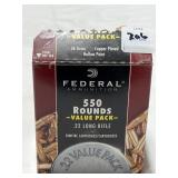 550 RDS FEDERAL .22 LR AMMO