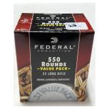 550 RDS FEDERAL .22 LR AMMO