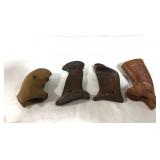 (3) PAIRS OF WOODEN PISTOL GRIPS