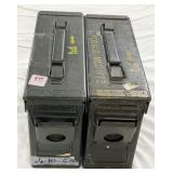 (2) METAL AMMO BOXES
