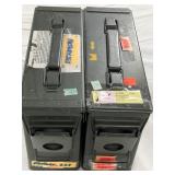 (2) METAL AMMO BOXES