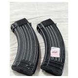 (2) 30 RD 7.62 x 39 STEEL MAGAZINES