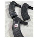 (3) 30 RD DETACHABLE 7.62 x 39 STEEL SKS MAGAZINES