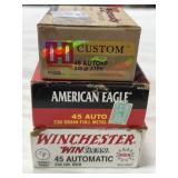 100 RDS ASSTD .45 AUTO AMMO