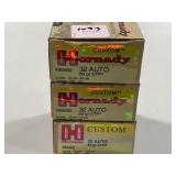 75 RDS HORNADY .32 AUTO AMMO 60 GR XTP
