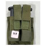 (2) BERETTA 9MM 15 ROUND MAGS IN MAG HOLSTER