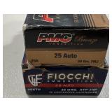 95 RDS .25 AUTO AMMO