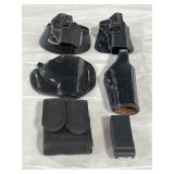 BAG OF (10) ASSTD GUN & MAGAZINE HOLSTERS