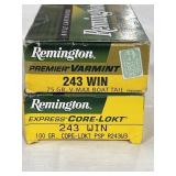 40 RDS REMINGTON .243 WIN AMMO
