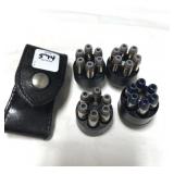 (4) REVOLVER SPEED LOADERS - CONTAINING .38 SPL