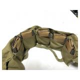 BANDOLIER  W/ .30 CAL M1 AMMO ON STRIPPER CLIPS -