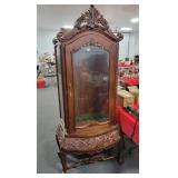 MAHOGANY CABINET CONVERTED TO 8 - GUN CASE -