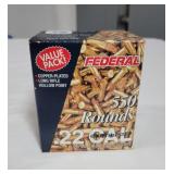 550 RDS FEDERAL .22 CAL AMMO - 36 GR HOLLOW POINT