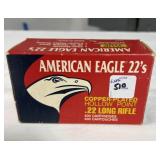 400 RDS AMERICAN EAGLE .22 LR AMMO - 38 GR HOLLOW