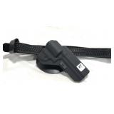 LAW ENFORCEMENT SERVICE BELT, (2) BELT HOLSTERS &