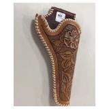 TOOLED LEATHER REVOLVER HOLSTER
