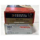 90 RDS FEDERAL .357 SIG AMMO