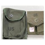 (2) US MILITARY ISSUE MAGAZINE POUCHES