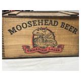 MOOSEHEAD BEER WOODEN BOX - 18" X 12" X 10"