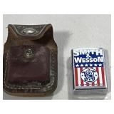 SMITH & WESSON ZIPPO LIGHTER W/ HOLSTER
